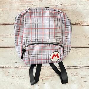 NINTENDO Super Mario Plaid Backpack for Nintendo Switch Console & Accessories